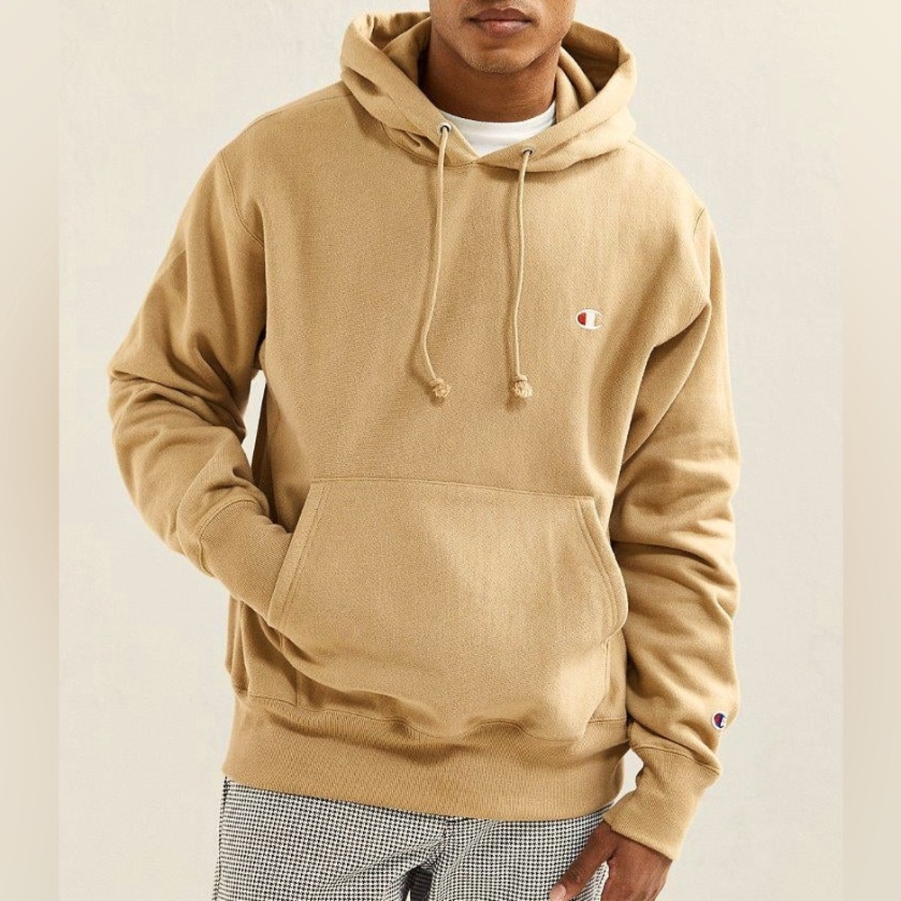Champion Reverse Weave Cotton Hoodie - Tan